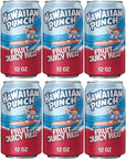 Hawaiian Punch Fruit Juicy Red 12oz Cans Pack of 6 with Bay Area Marketplace Napkins