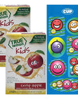 True Lemon Kids Crisp Apple 10 Count Pack of 2 with By The Cup Stickers