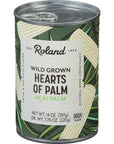 Roland Foods Canned Premium Hearts of Palm 14 Ounce Can Pack of 4