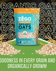 Unrivaled Taste and Nutrition of Old Fashioned Oats Includes Zego Gluten Free Organic Rolled Oats  Double Protein Old Fashioned Oatmeal 14 oz Organic Rolled Oats Comes with GOOD FOR MY HOME Box