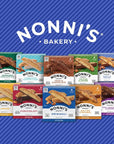 Nonnis Turtle Pecan Biscotti Italian Cookies  Caramel Pecan Cookies Dipped in Milk Chocolate  Butter Pecan Biscotti Individually Wrapped Cookies  All Natural Ingredients  Kosher  688 oz