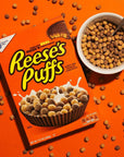 Reese's Puffs Cluster Crunch Breakfast Cereal, Chocolate Peanut Butter, 11.9 oz