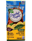 Crystal Light Decaf Lemon Iced Tea Natural Flavor Drink Mix 12Quart Canister Pack of 5