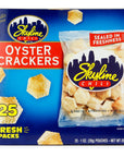 Skyline Chili Original Oyster Crackers For Chili Soups  Salads 0g Trans Fat No Preservatives 1 oz bag Pack of 25