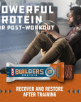 CLIF Builders - Chocolate Peanut Butter Flavor - Protein Bars - Gluten-Free - Non-GMO - Low Glycemic - 20g Protein - 2.4 oz. (12 Pack)