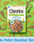 Cheerios Veggie Blends Breakfast Cereal Blueberry Banana Flavored Made With Fruits and Veggies Family Size 18 oz