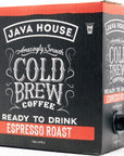 Java House Cold Brew Coffee On Tap 128 Fluid Ounce Box Not a Concentrate No Sugar Ready to Drink Liquid Espresso Pack of 2