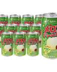 Felice Melon Cream Soda Extremely Popular in Japan  1183 Fl Oz  Pack of 12