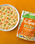 Fullgreen Riced Cauliflower with Carrots and Peas nongmo no preservatives shelfstable  exclusive Keto take home case of 6 pouches