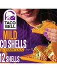 Taco Bell Mild Seasoned Flavor Crunchy Taco Shells 12 ct 48 oz Box