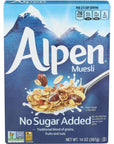 One 14 oz Alpen Cereal, No Sugar Added