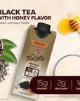 Atkins Iced Tea Latte Protein Shake Black Tea with Honey 15g Protein 3g Fiber 1g Sugar Made with Real Tea 12 Shakes