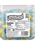 Lemonhead Hard Lemon Candy, Individually Wrapped, 150 Count Tub