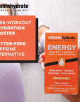 VitaminHydrate, Hydration Powder, Electrolyte Supplement Drink Mix, Single Serving, Orange, Zero Sugar, 10.0 Count