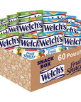 Welchs Fruit Snacks Mixed Fruit  Summer Fruits Bulk Variety Pack Perfect for School Lunches Gluten Free 08 oz Individual Single Serve Bags Pack of 60