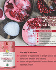 Organic Veda Pomegranate Juice Powder  Powdered Pomegranate Extract Rich in Vitamin C Folate  Potassium  Pomegranate Concentrate For Salad Yogurt Ice Cream  Vegan NonGMO Zero Gluten 8oz