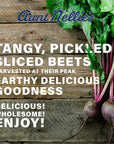 Aunt Nellies Sliced Pickled Beets  Tangy Earthy Sweet and Delicious  Deep Vibrant Ruby RedPurple  Grown  Made in USA  Smoothies Salads Side Dishes  16 oz glass jars Pack of 2