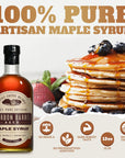 Bourbon Barrel Maple Syrup 24oz Glass Bottle Made in USA Bourbon Barrel Aged Maple Syrup Gluten Free All Natural Maple Syrup for Pancakes Waffles  Grade A Amber Rich Taste by Lincoln County Reserve