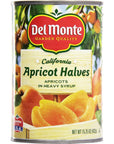 Del Monte Apricot Halves In Heavy Syrup 1525 Oz