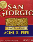 San Giorgio Enriched Macaroni Product Acini Di Pepe