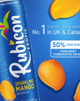 Rubicon Sparkling Mango Beverage  Pack of 12 12 Fl Oz Cans  Fruit Flavor Carbonated Drink  90 Calories per Can  Made with Real Fruit Juice  AllergenFree  Vegan  Vegetarian Friendly  No Artificial Sweeteners