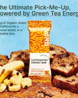 Verb Energy - Sampler Pack Caffeinated Snack Bars - 90-Calorie Low Sugar Energy Bar - Nutrition Bars - Vegan Snacks - Gluten Free with Organic Green Tea, 26g (Pack of 8)