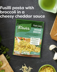 Knorr Pasta Sides For Delicious Quick Pasta Side Dishes Cheddar Broccoli Fusilli No Artificial Flavors No Preservatives No Added MSG 43 oz Pack of 12