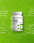 Ultra Strength HMB Supplements 1000mg Per Serving, 300 Capsules | Third Party Tested | Supports Muscle Growth, Retention & Lean Muscle Mass | Fast Workout Recovery