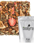 Tealyra  Lovely Lemongrass  Strawberry  Orange  Fruity Herbal Loose Leaf Tea  Hot and Iced Drink  Vitamins and Antioxidants Rich  Caffeine Free  All Natural  112g 4ounce