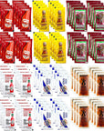 Hot Sauce Variety Pack of Packets - Hot Sauce Packet Sampler - Includes Sriracha Sauce, Hot Sauce for Travel, On-The-Go, Cookouts, Hot Sauce for Purse (96 Pack)