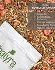 Tealyra  Lovely Lemongrass  Strawberry  Orange  Fruity Herbal Loose Leaf Tea  Hot and Iced Drink  Vitamins and Antioxidants Rich  Caffeine Free  All Natural  112g 4ounce