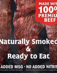 Jack Links Steak Strips Beef Jerky Original Flavor Snack Bags Extra Thick Cut Protein Snacks Ready to Eat  9g of Protein and 70 Calories Per Serving Made with Premium Beef 8 Ounce Pack of 2