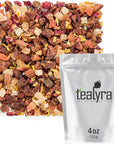 Tealyra  Macaron à la Pêche  Pear Pineapple Mango  Herbal Fruity Loose Leaf Tea Blend  CaffeineFree  Vitamin Rich  Hot or Iced  112g 4ounce