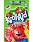 KoolAid Unsweetened Caffeine Free Strawberry Kiwi Zero Calories Powdered Drink Mix 192 Count Pitcher Packets