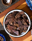 Brooklyn Biltong  Air Dried Grass Fed Beef Snack South African Beef Jerky  Whole30 Approved Paleo Keto Gluten Free Sugar Free Made in USA  16 oz Bag Original