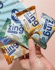 Zing Kids Protein Bars Variety Pack Gluten Free 100 Calorie Mini Bars with High Protein Vegan Nutrition Bars Dairy Free Plant Based Protein  24 count