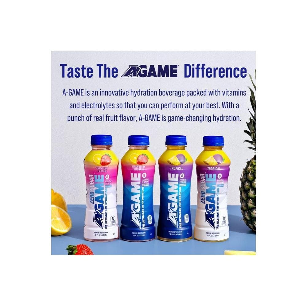 A - GAME Zero Sugar Sports Drink, Citrus Zero, The Ultimate Sugar Free Hydration Sports Beverage - Whlsome - Sports Nutrition