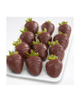 A Gift Inside 12 Dreamy Dark Chocolatey Covered Strawberries - Whlsome - Candies & Chocolates