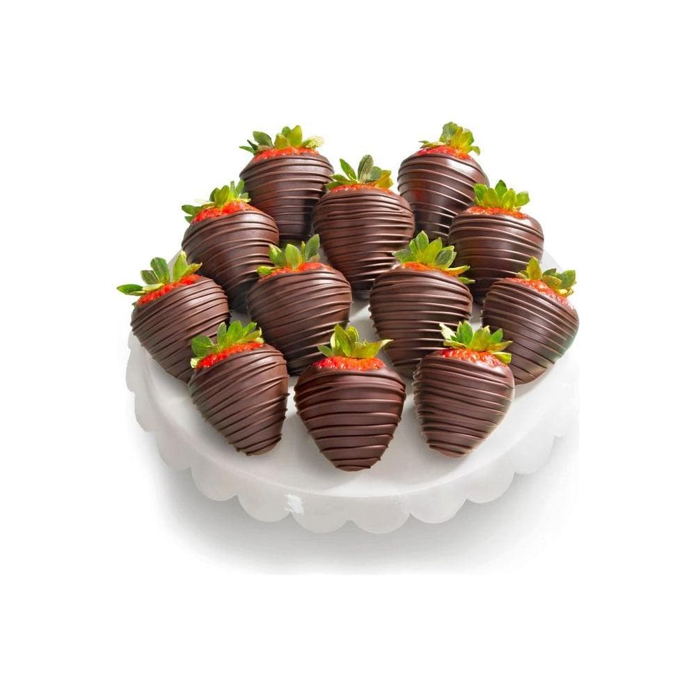 A Gift Inside 12 Dreamy Dark Chocolatey Covered Strawberries - Whlsome - Candies &amp; Chocolates