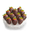 A Gift Inside 12 Dreamy Dark Chocolatey Covered Strawberries - Whlsome - Candies & Chocolates