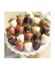 A Gift Inside 18 Berry Bites Chocolatey Covered Strawberries Fun Size - Whlsome - Candies & Chocolates