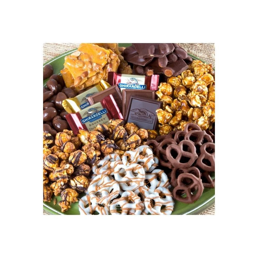 A Gift Inside Chocolate Caramel and Crunch Grand Gift Basket - Whlsome - Candies & Chocolates