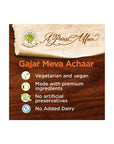 A Parsi Affair Gajar Meva Achaar Carrot and Dried Fruit Pickle 6 Oz Gajar Meva Achaar 2 Pack - Whlsome - Pickled Vegetables