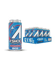 A SHOC Blue Raspberry Energy Drink - 16 fl oz can (Pack of 12) - Whlsome - Sports Nutrition