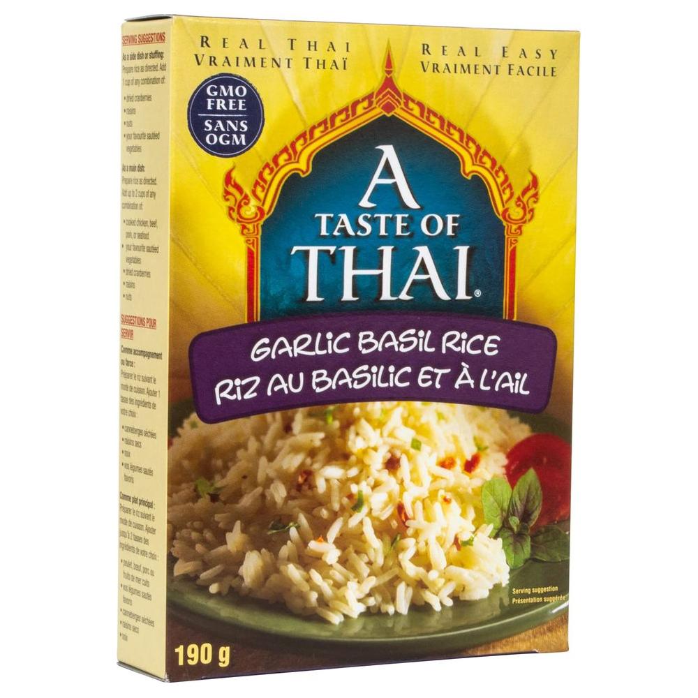 A Taste of Thai Garlic Basil Rice 67oz Pack of 6 Heat Eat Instant Jasmine Rice Flavored with Classic Thai Spices GlutenFree Ideal Vegan Meal Perfect Side for Chicken Fish Meat Entrees - Whlsome - Grocery (Other)