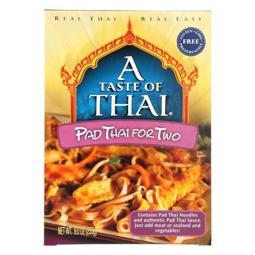 A Taste of Thai Pad Thai for Two Mix 9oz Pack of 6 Heat Eat Kit Includes Instant Noodles Authentic Pad Thai Sauce GlutenFree Ideal Vegan Meal Perfect Side for Chicken Fish Meat Entrees - Whlsome - Sauces &amp; Dips