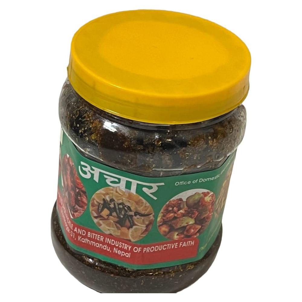 Aap Mango Pickle Sundried Unriped Mango Natural Typical Nepali Flavor Spicy Sour Dried Mango Achar Pickles 500Grm By QT Shopping - Whlsome - Pickle & Relishes