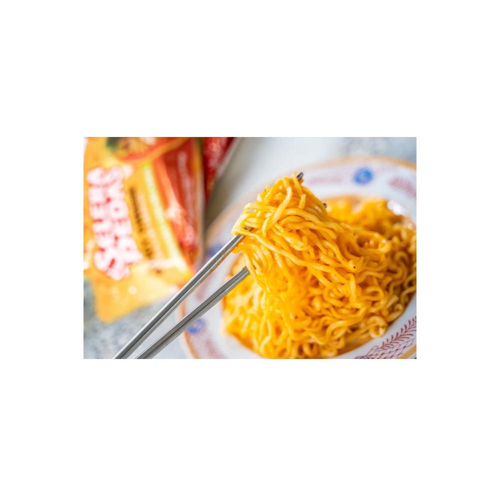 ABC Spicy Cheese Stir Fry Street Noodles Pack of 8 Creamy Cheesy Spicy Flavored Instant Ramen Noodles No MSG Halal - Whlsome - Noodles