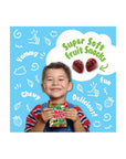 Absofruitly 98 Real Fruit Snacks Deliciously Sweet Soft Chewy Plant Based Healthy Snacks Individually Wrapped Gummy Snacks for Kids 6 Large Fruit Snack Bags 18oz each - Whlsome - Fruit Snacks