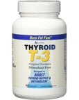 Absolute Nutrition Fat Burning Metabolism Boosting Supplement, Thyroid T - 3, 60 Capsules - Whlsome - Weight Loss Supplements